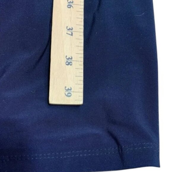 Lauren Ralph Lauren navy blue sequin-panel long sleeve dress size M - Picture 7 of 7